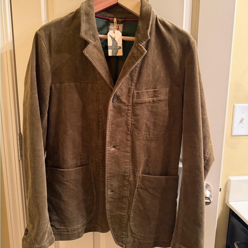 Men's Olive and Khaki Military Jacket